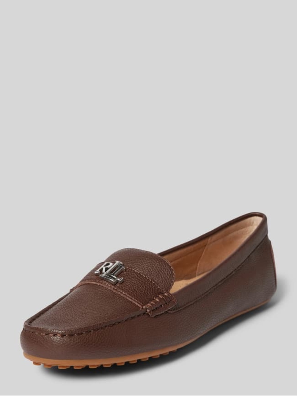 NEW LAUREN RALPH LAUREN BARNSBURY BROWN DRIVER LOAFERS 9.5